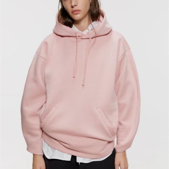 Zara Tops - Zara Salmon Pink Hoodie